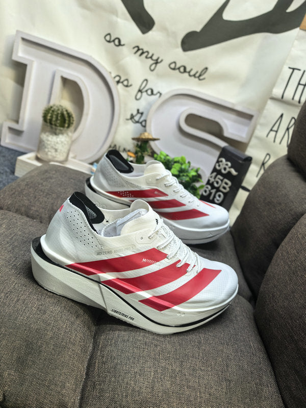 adizero BOSTON 13 (Branco e Vermelho)