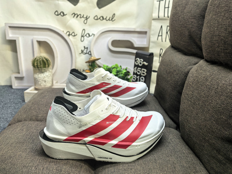 adizero BOSTON 13 (Branco e Vermelho)