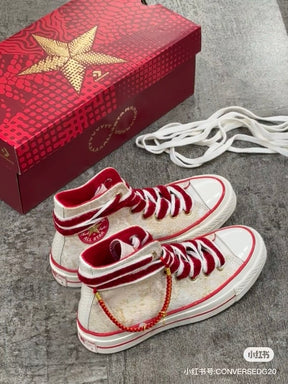 All Star BX ZY (Branco e Vermelho)