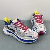 Hoka Clifton 10 (Cinza e Vermelho)